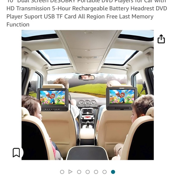 Desobry two 10 inch monitors dvd players.  Accepting OFFERS - Picture 3 of 11